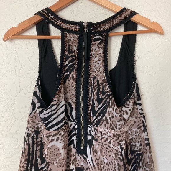 Guess Leopard Zebra Print Cocktail Dress (XS) - Picture 3 of 8